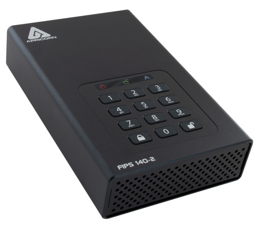 ADT-3PL256F-8000 , Apricorn Aegis Padlock DT FIPS external hard drive 8 TB Black - ADT-3PL256F-8000