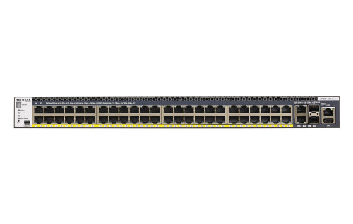 GSM4352PA-100NES , NETGEAR GSM4352PA Managed L2/L3/L4 Gigabit Ethernet (10/100/1000) Power over Ethernet (PoE) 1U Black - GSM4352PA-100NES