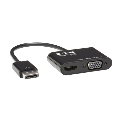 P136-06N-HV-V2 , Tripp Lite P136-06N-HV-V2 video cable adapter 5.91" (0.15 m) DisplayPort HDMI/VGA Black