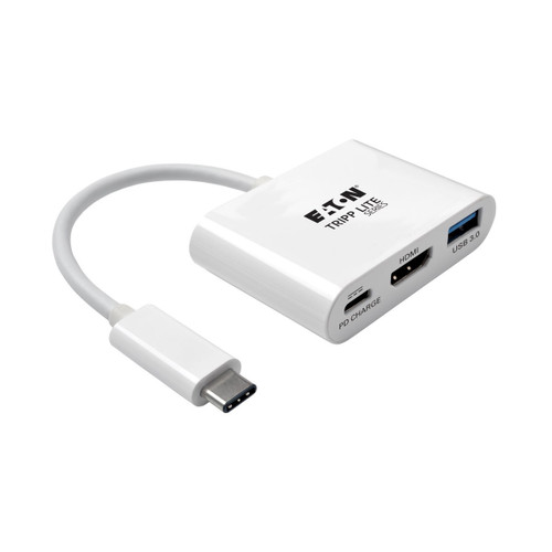 U444-06N-HU-C , Tripp Lite U444-06N-HU-C laptop dock/port replicator USB 3.2 Gen 1 (3.1 Gen 1) Type-C White