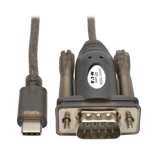U209-005-C , Tripp Lite U209-005-C serial cable Black 59.8" (1.52 m) DB9 USB-C