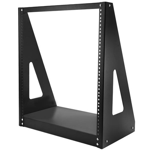 2POSTRACK12 , StarTech.com 2POSTRACK12 rack cabinet 12U Freestanding rack Black