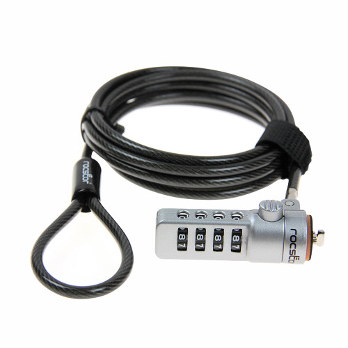 Y10C132-B1 , Rocstor Y10C132-B1 cable lock Black 70.9" (1.8 m)