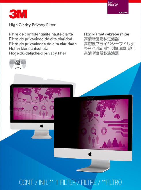 HCMAP002 , 3M High Clarity Privacy Filter for 27" Apple iMac - HCMAP002