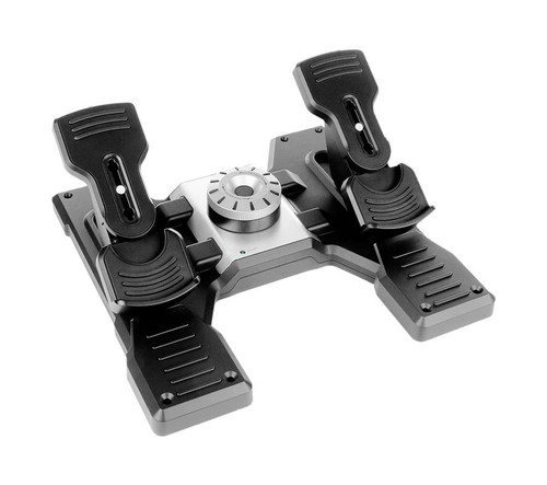 945-000024 , Logitech G G Saitek PRO Flight Rudder Pedals Black, Silver USB 2.0 Analogue PC - 945-000024