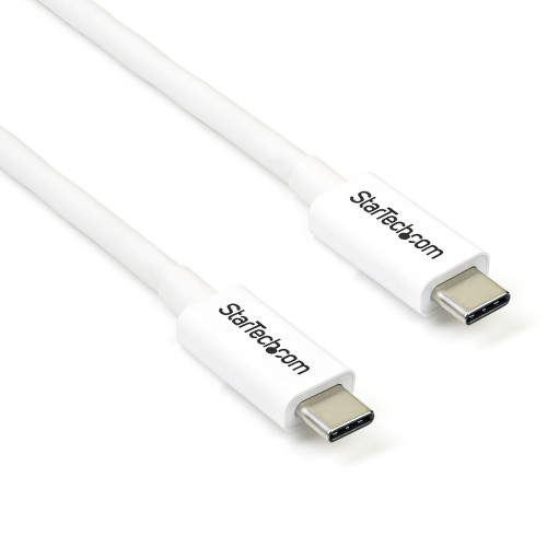 TBLT3MM2MW , StarTech.com TBLT3MM2MW Thunderbolt cable 78.7" (2 m) 20 Gbit/s White