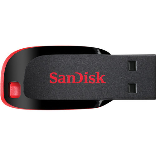 SDCZ50-064G-A46 , SanDisk 64GB Cruzer Blade USB flash drive USB Type-A 2.0 Black, Red - SDCZ50-064G-A46