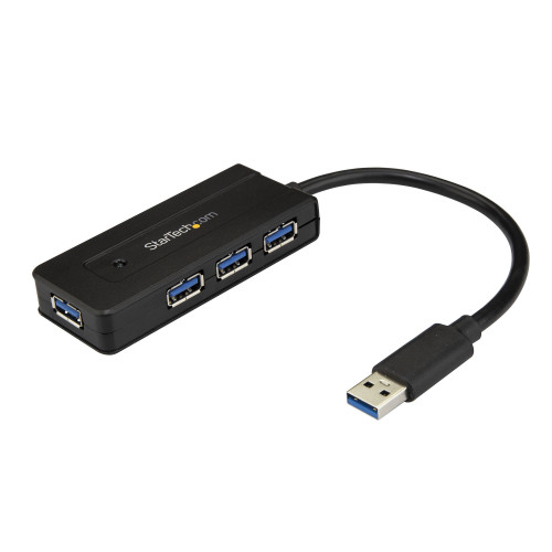 ST4300MINI , StarTech.com ST4300MINI interface hub USB 3.2 Gen 1 (3.1 Gen 1) Type-A 5000 Mbit/s Black