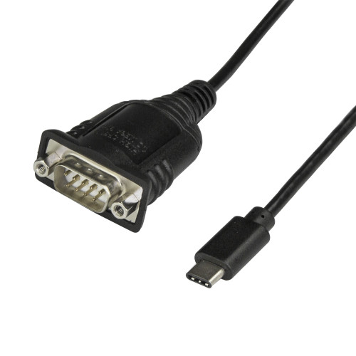 ICUSB232PROC , StarTech.com ICUSB232PROC serial cable Black 15.7" (0.4 m) USB C DB-9