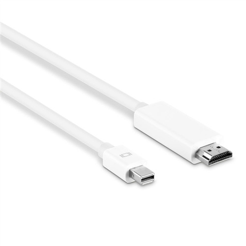 MDPMHDMIM06-AX , Axiom MINI DISPLAYPORT MALE TO HDMI MALE ADAPTER CABLE 6FT 70.9" (1.8 m) HDMI Type A (Standard) White