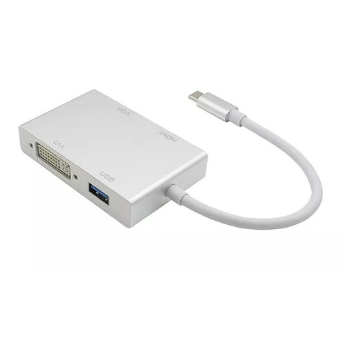 4N1USBCHVDU-AX , Axiom 4N1USBCHVDU-AX USB graphics adapter 3840 x 2160 pixels White