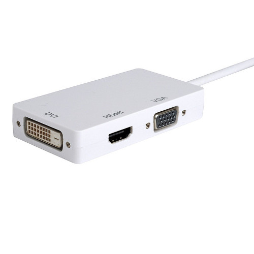 3N1DP2HVD-AX , Axiom DisplayPort VGA + HDMI + DVI White