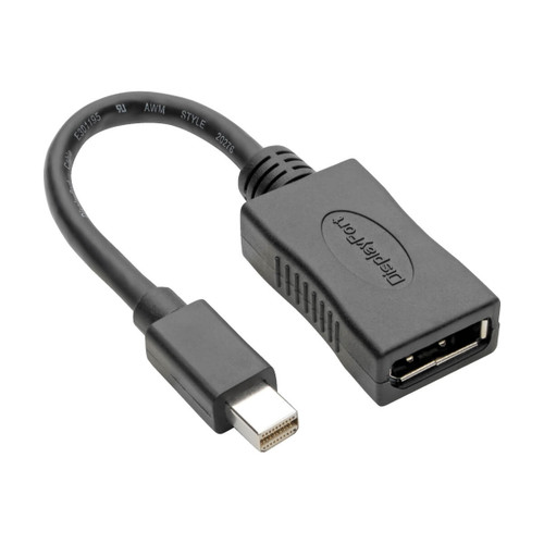 P139-06N-DP4K6B , Tripp Lite P139-06N-DP4K6B DisplayPort cable 7.87" (0.2 m) Mini DisplayPort Black