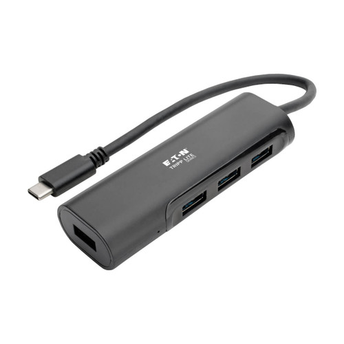 U460-004-4AB , Tripp Lite U460-004-4AB interface hub USB 3.2 Gen 2 (3.1 Gen 2) Type-C 5000 Mbit/s Black