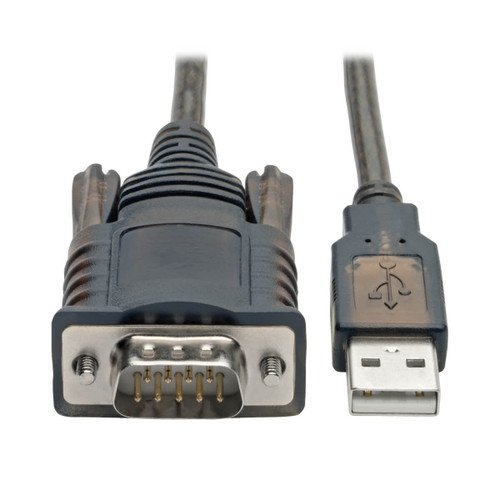 U209-005-COM , Tripp Lite U209-005-COM serial cable Black 59.8" (1.52 m) USB Type-A DB-9