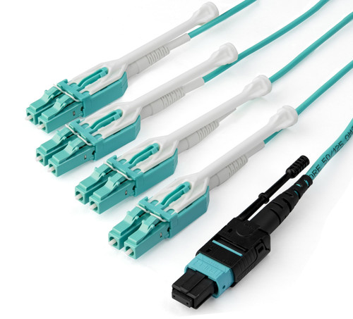 MPO8LCPL1M , StarTech.com MPO8LCPL1M InfiniBand/fibre optic cable 39.4" (1 m) MPO/MTP 8x LC Aqua color