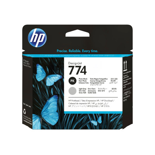 P2W00A , HP 774 Photo Black/Light Gray DesignJet Printhead