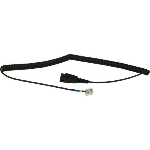 01-0203 , Jabra 01-0203 telephone cable Black