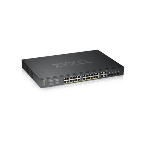 GS1920-24HPV2 , Zyxel GS1920-24HPv2 Managed Gigabit Ethernet (10/100/1000) Power over Ethernet (PoE) Black