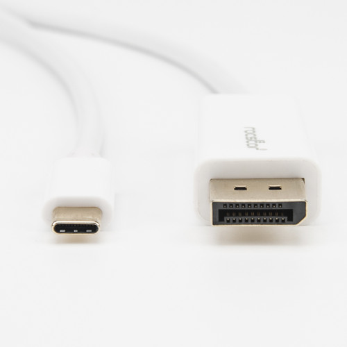 Y10C241-W1 , Rocstor Y10C241-W1 video cable adapter 118.1" (3 m) Mini DisplayPort USB Type-C White