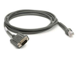 CBA-R08-S07ZBR , Zebra CBA-R08-S07ZBR serial cable Gray 84" (2.13 m) RS232 DB9
