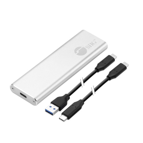 JU-SA0W11-S1 , Siig JU-SA0W11-S1 storage drive enclosure SSD enclosure Silver M.2