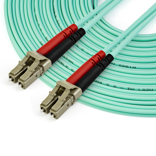 450FBLCLC10 , StarTech.com 450FBLCLC10 InfiniBand/fibre optic cable 393.7" (10 m) LC Aqua color