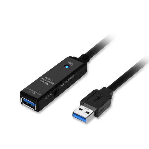 JU-CB0D11-S1 , Siig JU-CB0D11-S1 USB cable USB 3.2 Gen 1 (3.1 Gen 1) 984.3" (25 m) USB A Black
