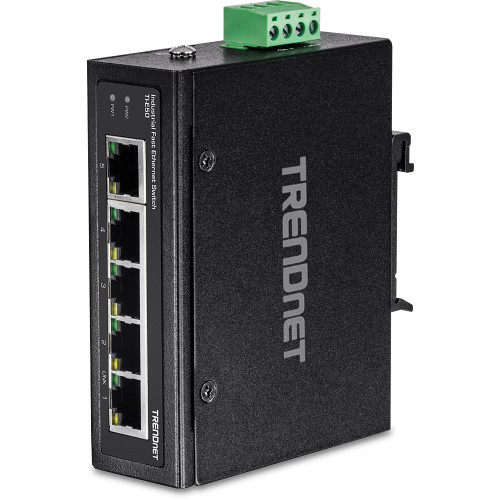 TI-E50 , Trendnet TI-E50 network switch Unmanaged Fast Ethernet (10/100) Black