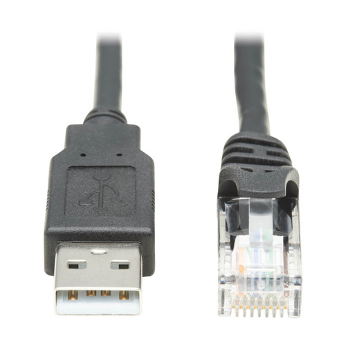 U009-006-RJ45-X , Tripp Lite U009-006-RJ45-X cable gender changer RJ-45 USB 2.0 Type-A Black