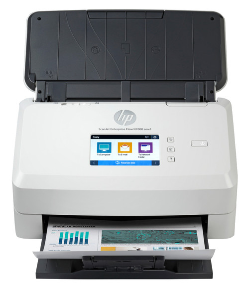 6FW10A#BGJ , HP ScanJet Enterprise Flow N7000 snw1 Sheet-fed scanner 600 x 600 DPI A4 White