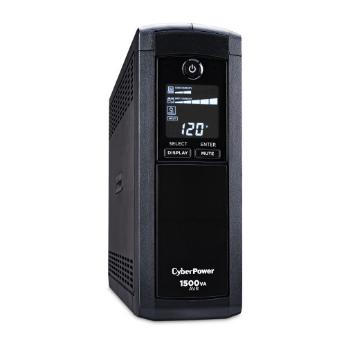 CP1500AVRLCDTAA , CyberPower CP1500AVRLCDTAA uninterruptible power supply (UPS) Line-Interactive 1.5 kVA 900 W 12 AC outlet(s)