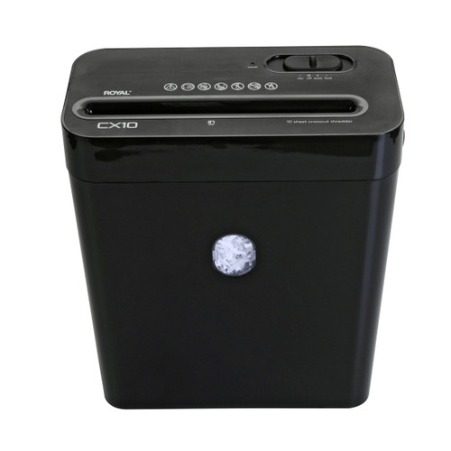 89342X , Royal CX10 paper shredder Cross shredding Black