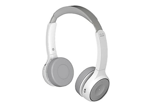 HS-WL-730-BUNAS-P , Cisco 730 Headphones Wired & Wireless Head-band Calls/Music Bluetooth Charging stand Platinum, White