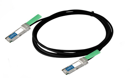 CAB-Q-Q-3M-AO , AddOn Networks QSFP+, 3m InfiniBand/fibre optic cable 118.1" (3 m) QSFP+ Black