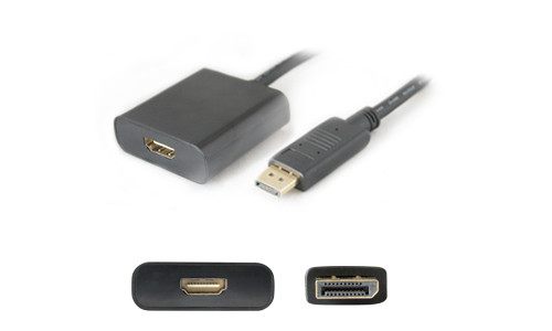DISPLAYPORT2HDMI-5PK , AddOn Networks Displayport - HDMI 7.87" (0.2 m) HDMI Type A (Standard) Black