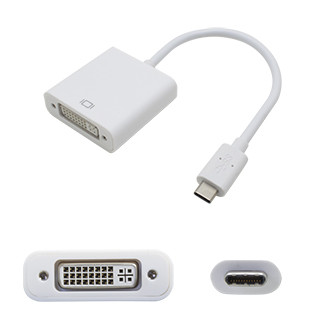 USBC2DVIIW-5PK , AddOn Networks USB 3.1 (C) - DVI-I (29 pin), 0.2m USB graphics adapter White