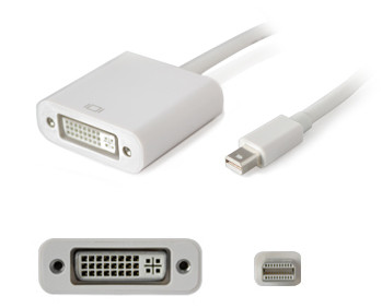 MDISPLAYPORT2DVIW , AddOn Networks 0.2m Mini-Displayport/DVI m/f 7.87" (0.2 m) mini DisplayPort White