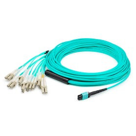 ADD-MPO-4LC3M5OM4P , AddOn Networks ADD-MPO-4LC3M5OM4P InfiniBand/fibre optic cable 118.1" (3 m) 8x LC OFNP Aqua color