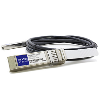 58-1000027-01-AO , AddOn Networks 3m, SFP+ InfiniBand/fibre optic cable 118.1" (3 m) SFP+ Black