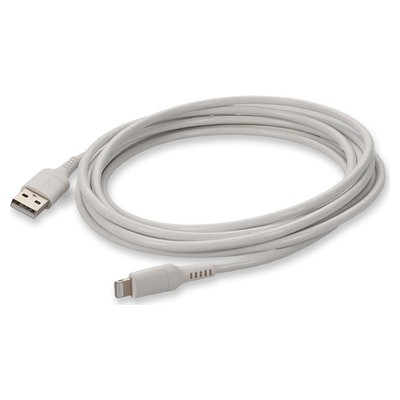 USB2LGT2MW , AddOn Networks USB2LGT2MW lightning cable 78.7" (2 m) White