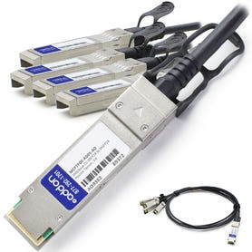 MCP7F00-A005-AO , AddOn Networks MCP7F00-A005-AO InfiniBand/fibre optic cable 196.9" (5 m) QSFP28 4xSFP28 Black