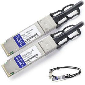 CAB-Q-Q-100G-1M-AO , AddOn Networks 1m, 2xQSFP28 InfiniBand/fibre optic cable 39.4" (1 m) QSFP28 Black