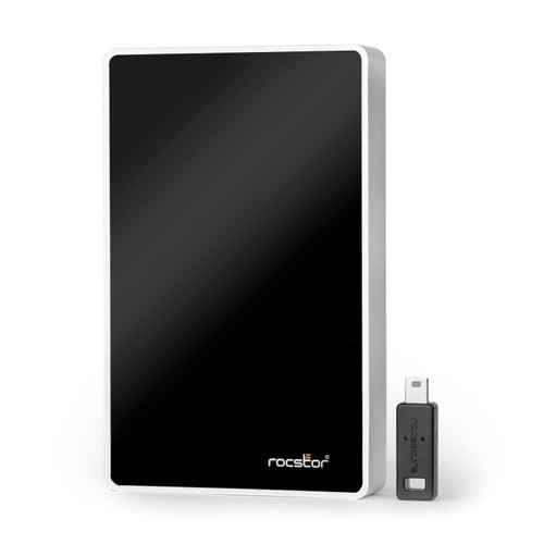 E68022-01 , Rocstor Rocsecure EX32 2 TB USB Type-C 3.2 Gen 1 (3.1 Gen 1) Black, Silver