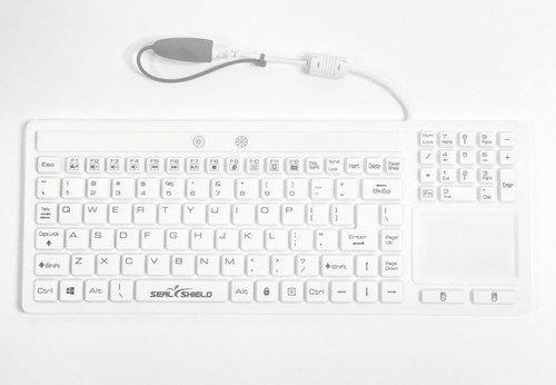 SW108PG , Seal Shield Seal Silk Glow keyboard Universal USB QWERTY US English White