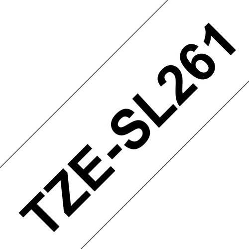 TZESL261 , Brother TZE-SL261 label-making tape Black on white
