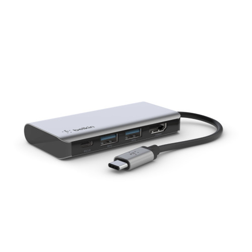 AVC006BTSGY , Belkin AVC006btSGY USB 3.2 Gen 1 (3.1 Gen 1) Type-C Silver