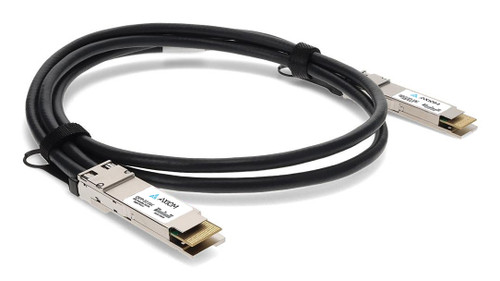 QDD-400G-DAC-2M-AX , Axiom QDD-400G-DAC-2M-AX InfiniBand/fibre optic cable 78.7" (2 m) QSFP-DD Black