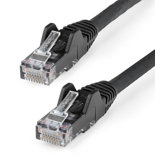 N6LPATCH35BK , StarTech.com N6LPATCH35BK networking cable Black 421.3" (10.7 m) Cat6 U/UTP (UTP)
