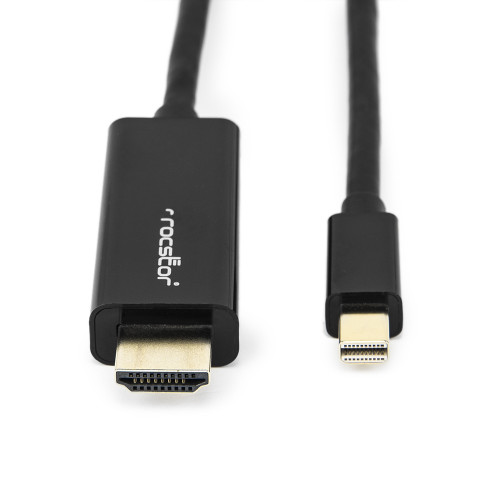 Y10C196-B2 , Rocstor Y10C196-B2 video cable adapter 78.7" (2 m) Mini DisplayPort HDMI Black